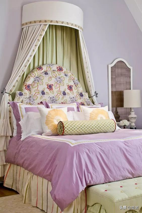 少女心卧室的床怎么布置,卧室床幔布置效果图