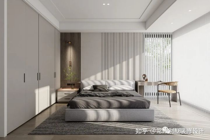 新中式极简轻奢风格别墅外观,320平别墅客厅装修效果图