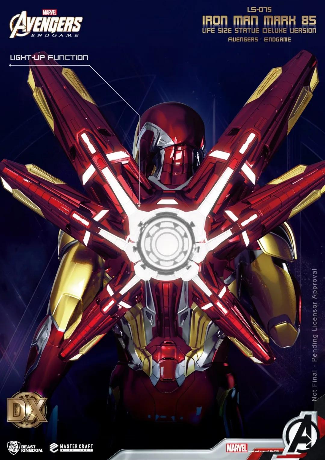 1:4钢铁侠mk6雕像,1:1钢铁侠mk5雕像