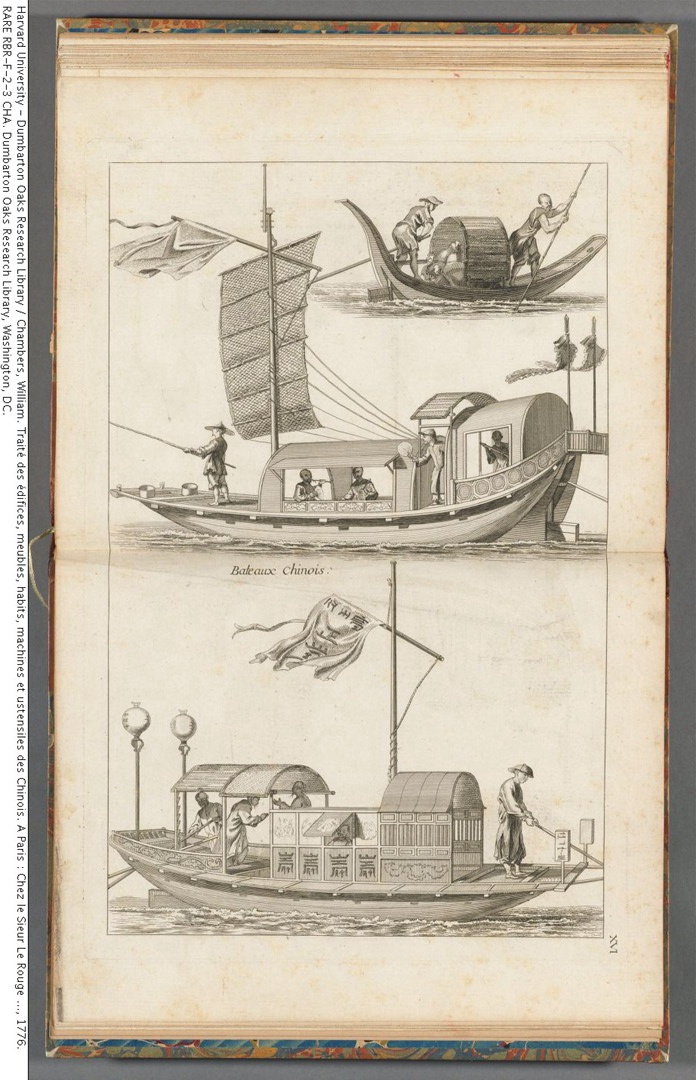 1757年版《中国建筑、家俱、服饰、机械和器皿之设计》插图欣赏