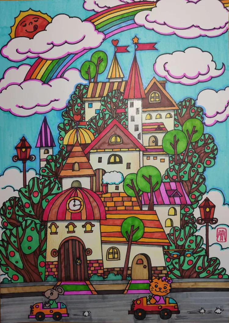 小孩子暑假学习画画需要如何安排,1-3岁孩子学画画基础入门房子