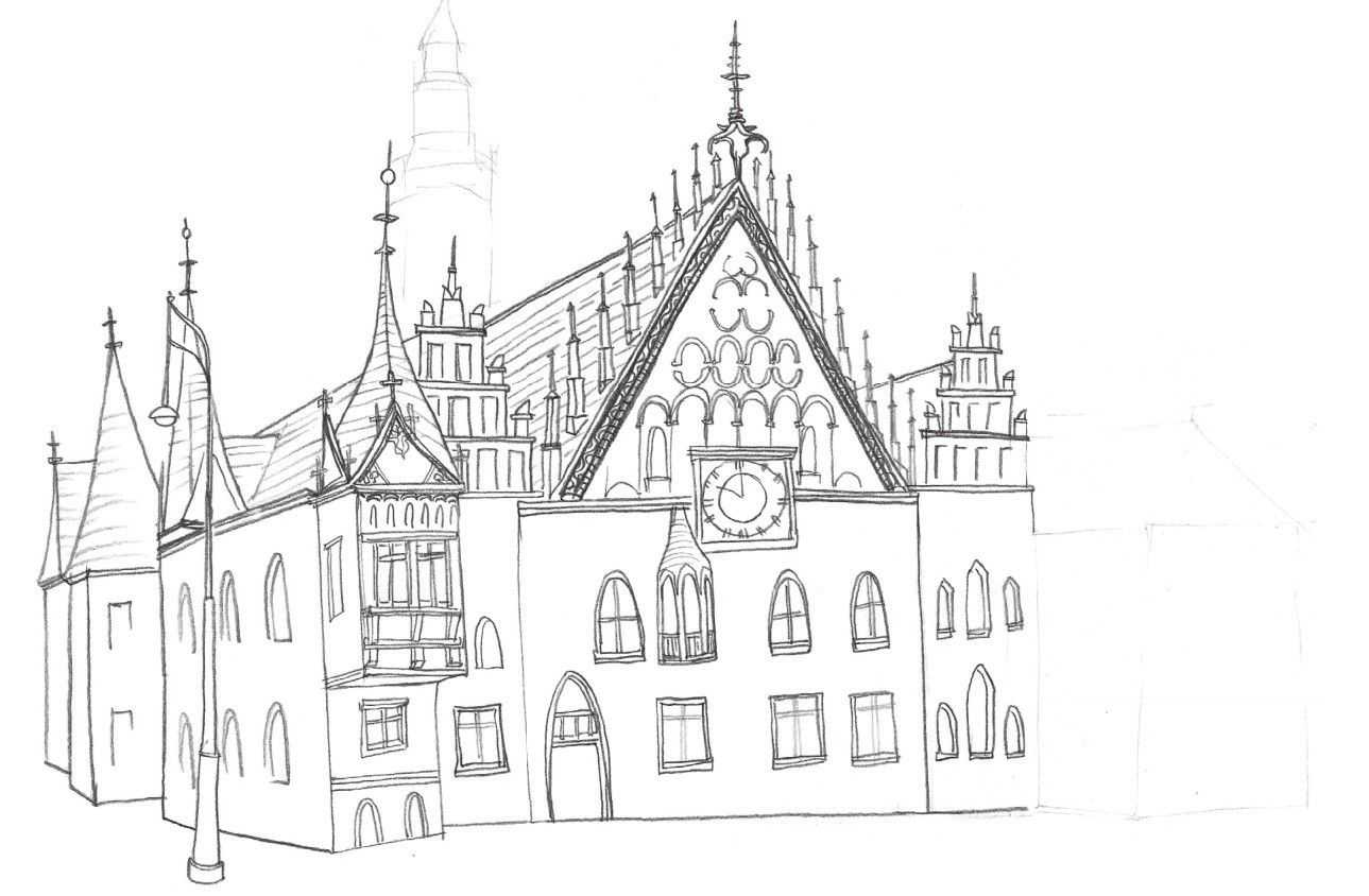 零基础风景速写教程,速写画风景初学者