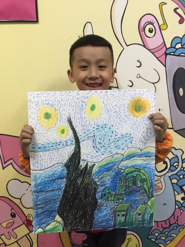 用油画棒画星空有层次感,怎么用油画棒星空画