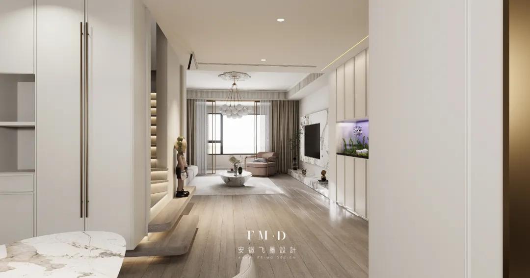 万科5.1米高loft复式设计,万科新著127平精装改造