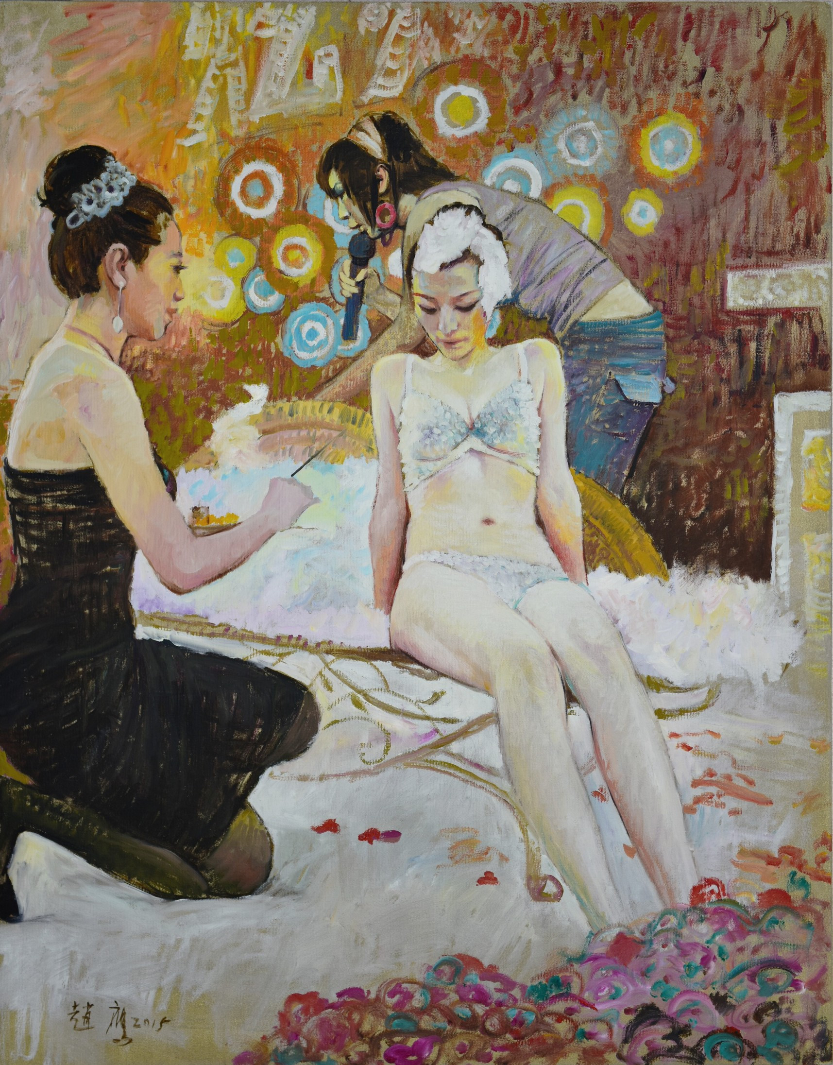 柠檬汁氤在水中　角落里美人如茵——画家赵鹰的写意油画