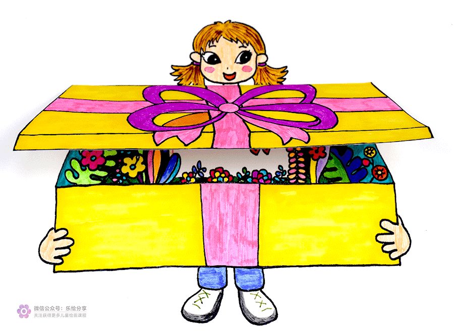 欢欢喜喜过大年手工绘画,儿童绘画填色和手工艺术