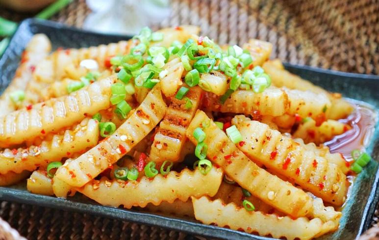 脆皮土豆薯条的做法,怎么在家自己做狼牙土豆薯条