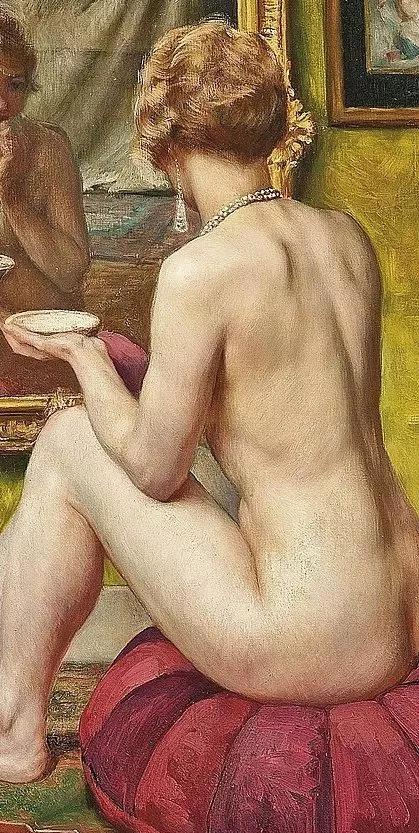 法国画家查尔斯兰德尔戴安娜画像,法国画家笔下的美人美醉了