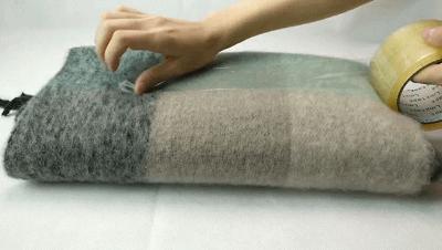 围巾女冬季百搭彩虹格子,冬季高级感彩虹围巾