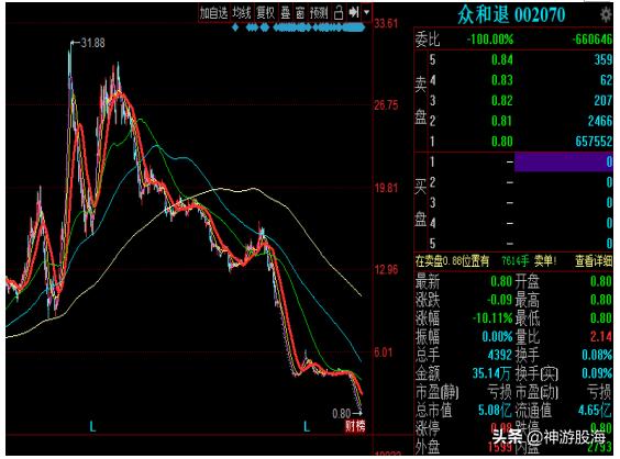 这几年股票跌得最惨的股票,15年牛市个股涨得最多的十大股票