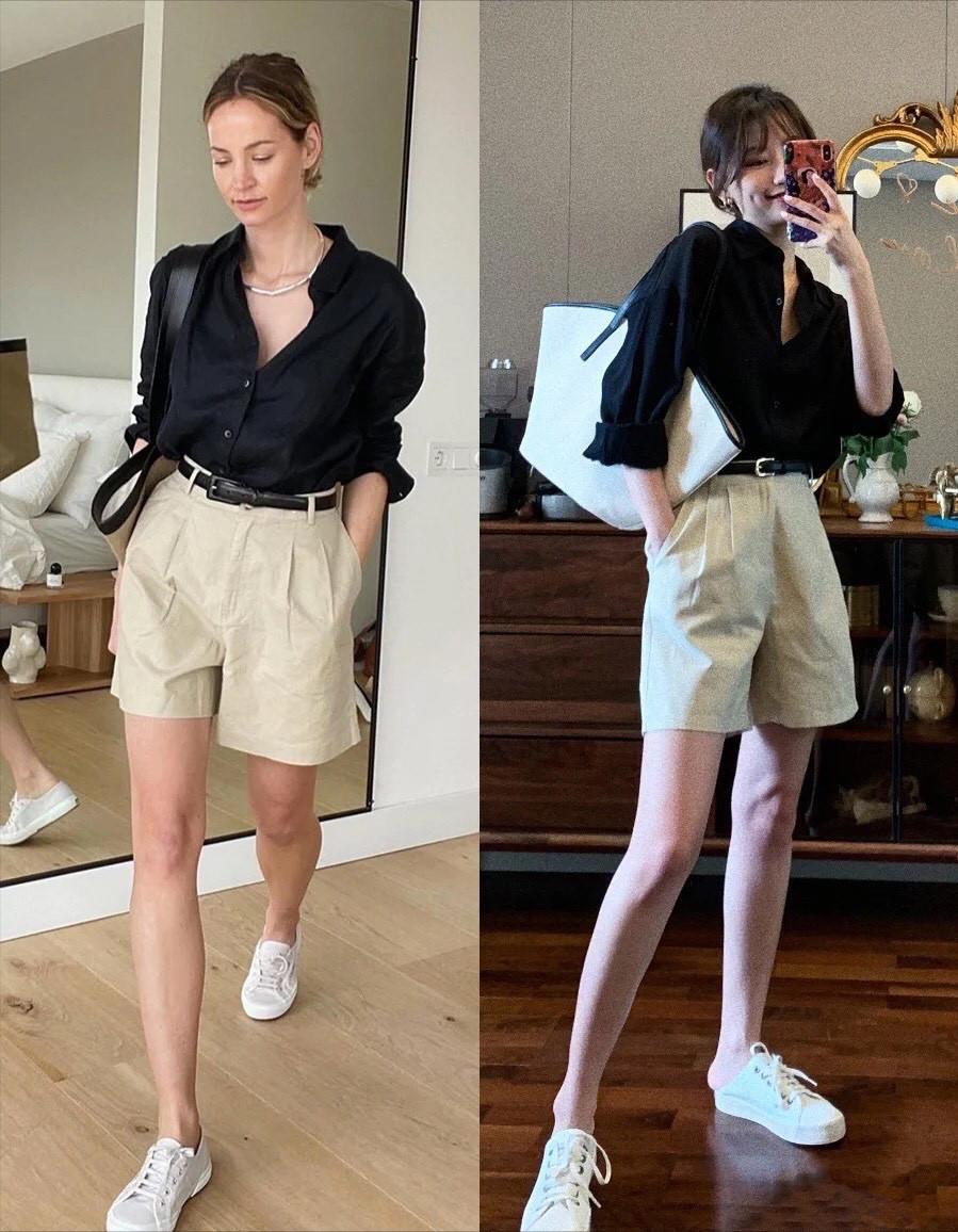 今年最火的4款短裤时髦又好看,爆款短裤显瘦洋气冬款
