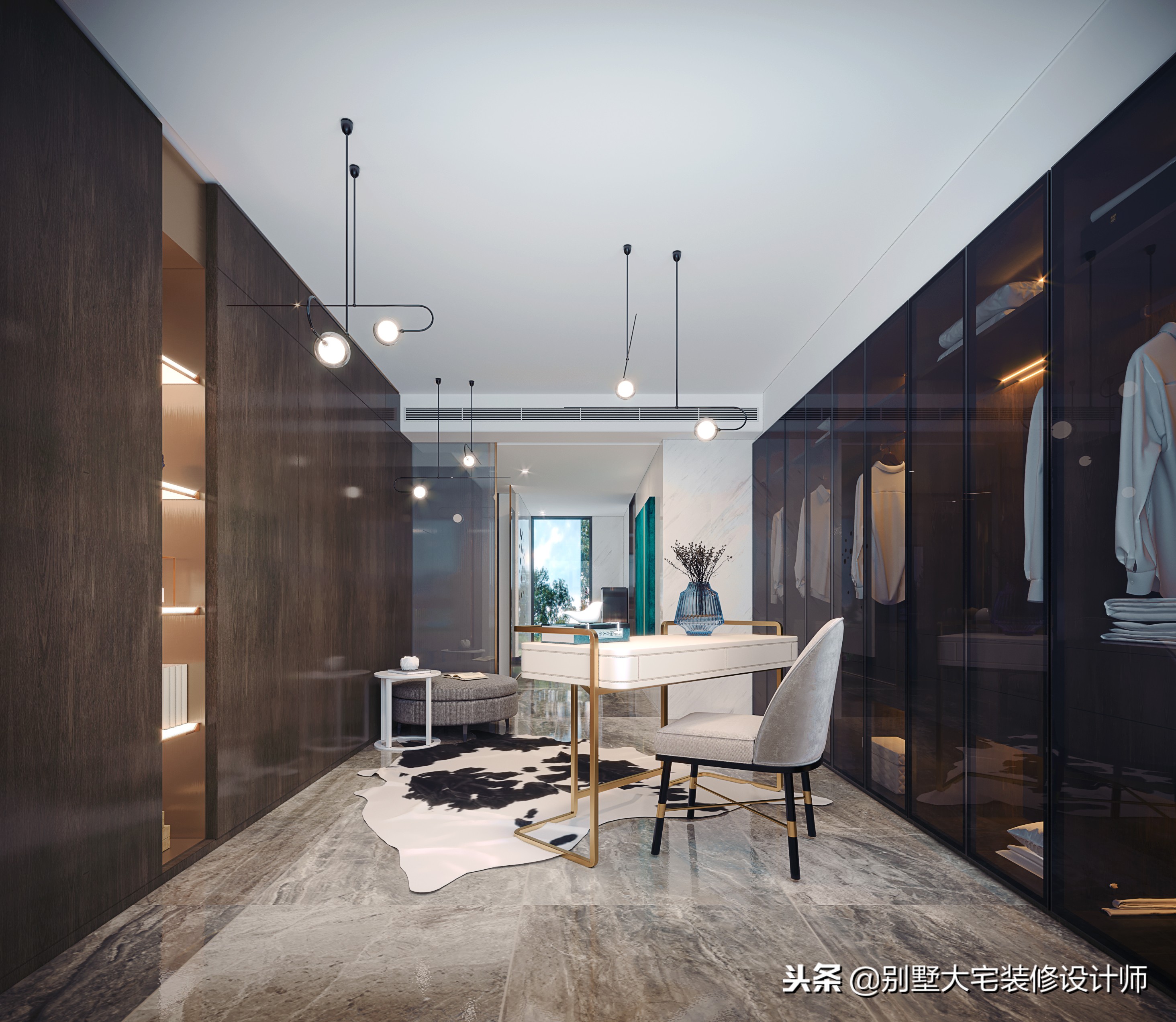 万科经典复式装修效果图,现代别墅装修万科