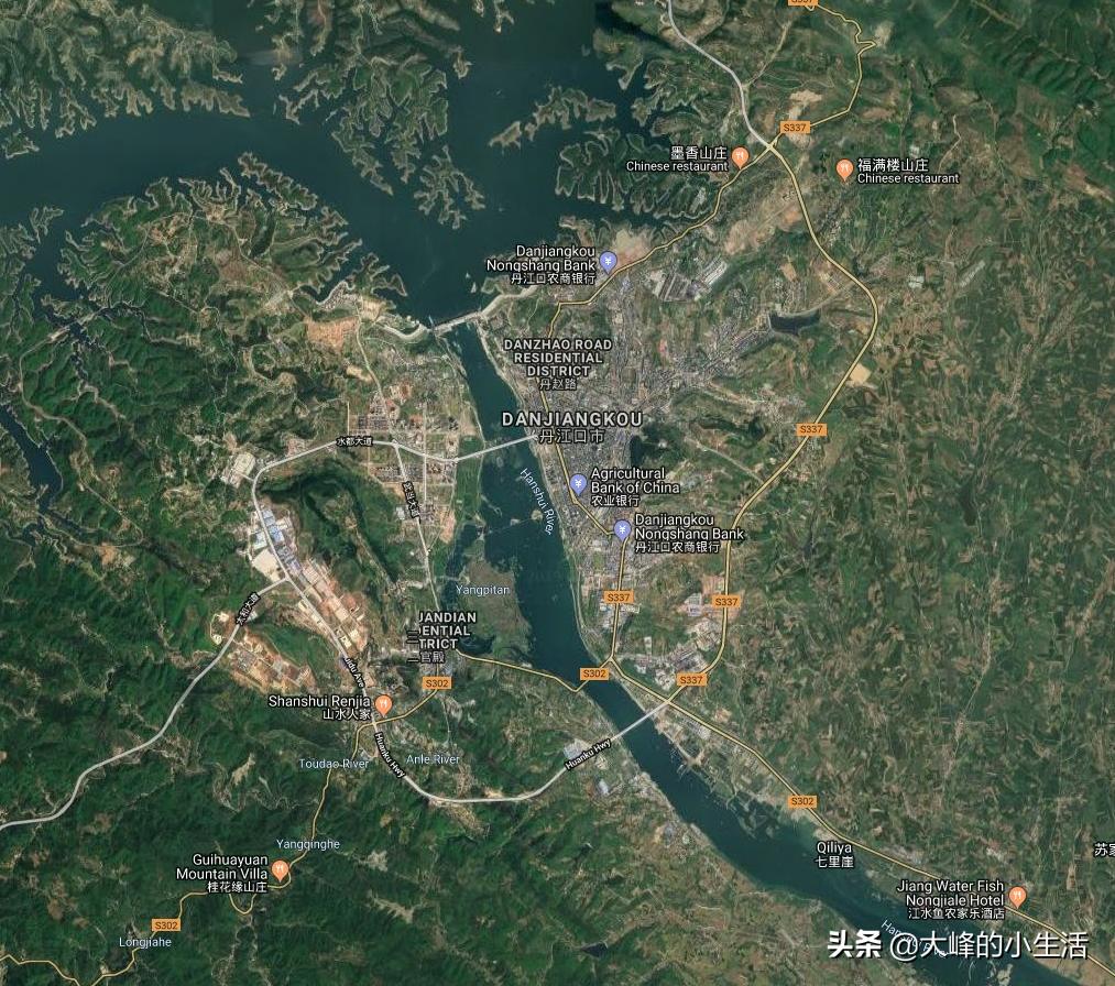 湖北十堰市城市全貌,十堰几个区分布图