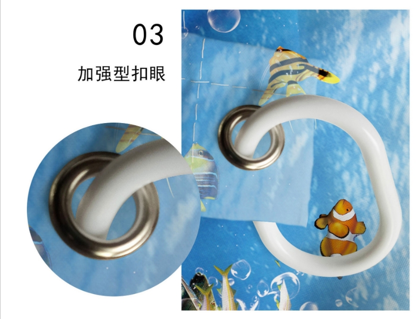 防水布浴帘90cm,浴室加厚防水涤纶浴帘