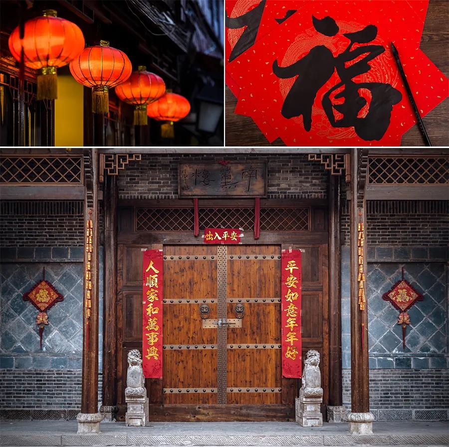 开门大吉儿童画简单又漂亮,新年主题画儿童画简单