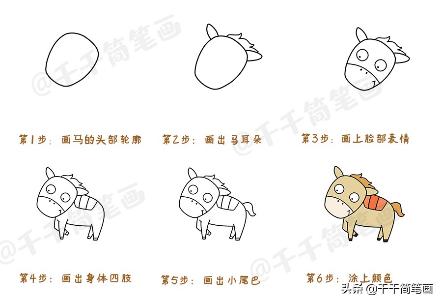 幼儿园小动物简笔画步骤,儿童简笔画入门动物0-3岁恐龙