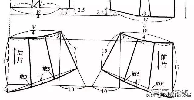 服装制版常用尺寸整理,服装衬衫打版制版图