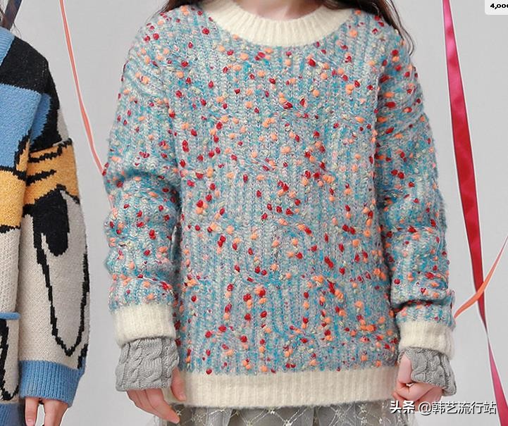 小个子针织毛衣推荐宽松中长款,最新款女士韩版手织毛衣18-21岁穿