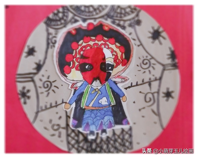 京剧红脸小生,京剧花旦绘画作品小学