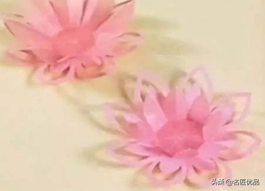 手工制作荷花睡莲,夏天的荷花手工小朋友