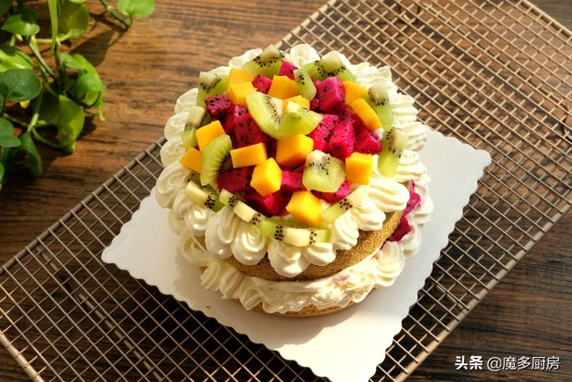 超级简单的奶油蛋糕做法无烤箱,戚风奶油蛋糕的制作全过程