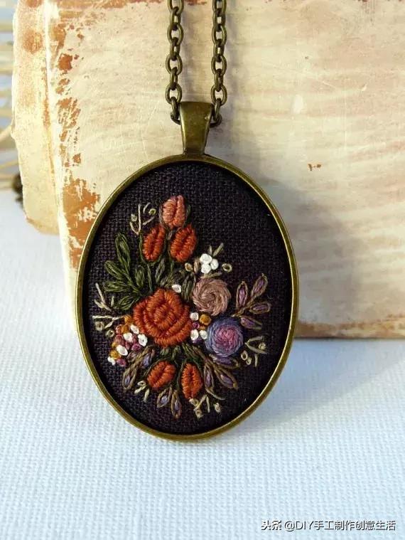 如何绣项链,手工项链绣法