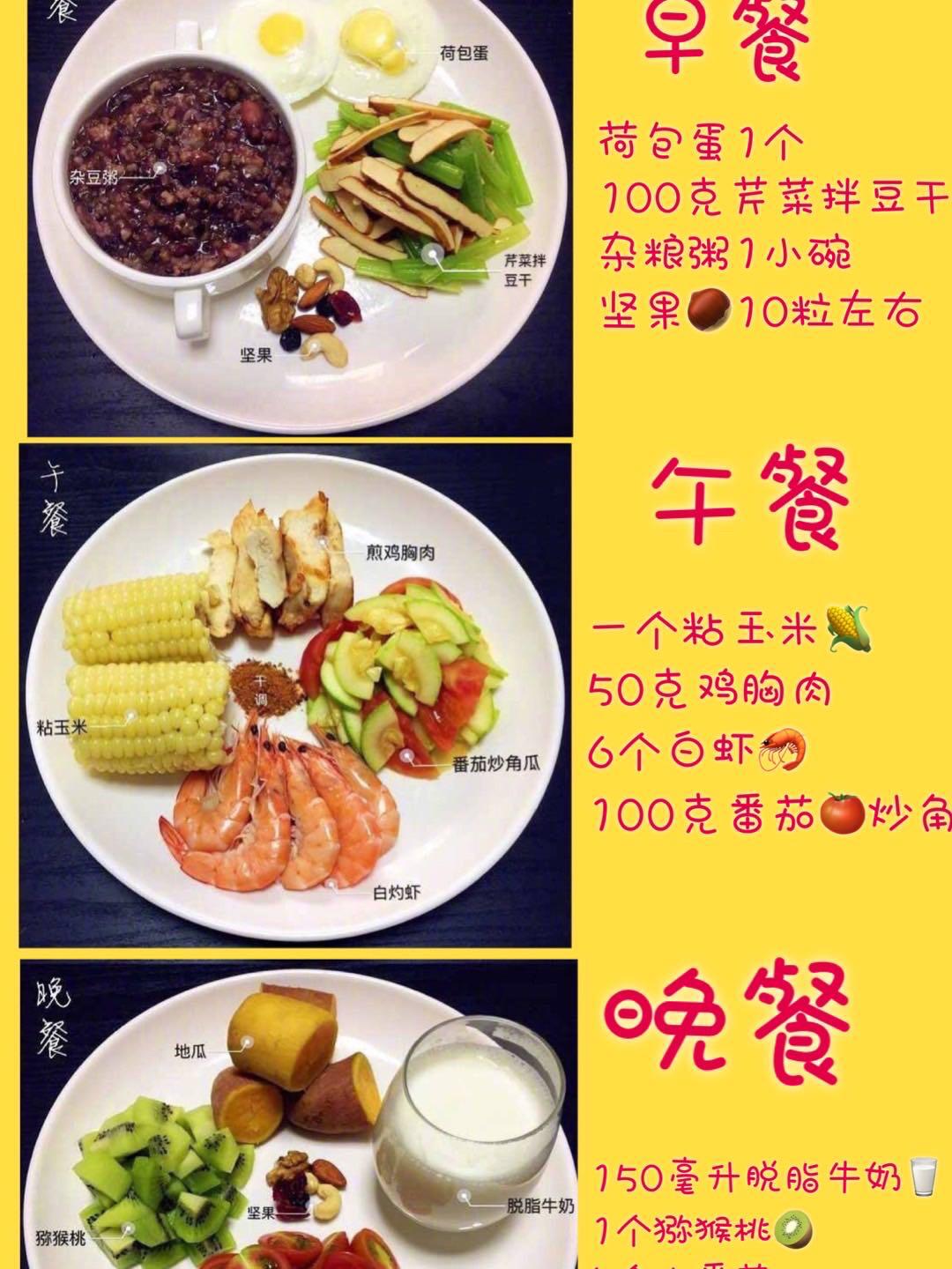 减脂餐食谱一日三餐30天瘦20斤,5天瘦8斤减脂瘦身餐
