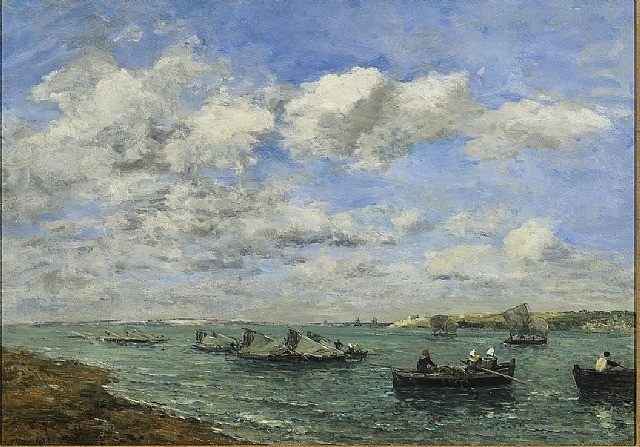 学赏画（48补）天空之王——印象派绘画大师EugeneBoudin简介