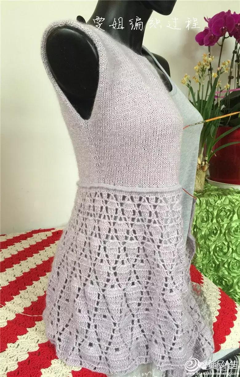 流行女士短开衫钩织教程,长款外搭开衫钩织教程