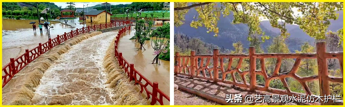 赣州仿木栏杆款式,梅州景观仿木护栏