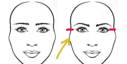 太阳穴凹陷颧弓外扩怎么画眉毛,太阳穴凹陷颧弓突出明显怎么化妆