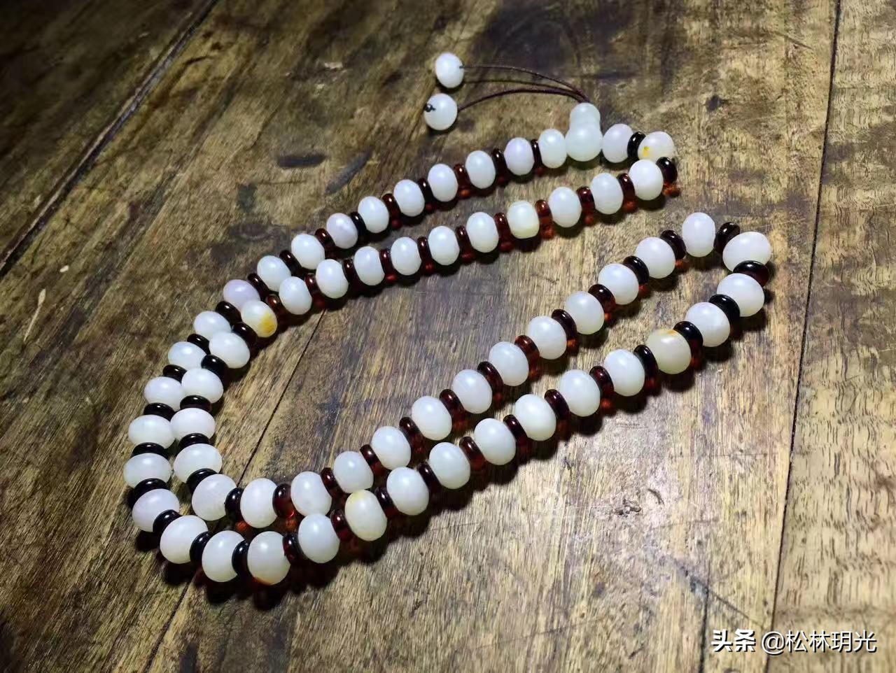算盘珠手串可以配直切珠吗,足金算盘珠配直切珠