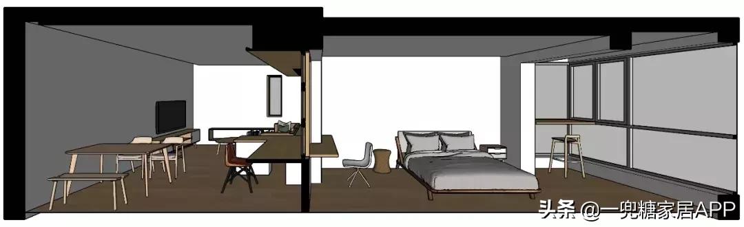 武汉77平米小户型装修,武汉77平两房现代简约
