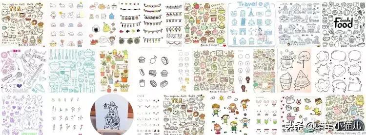 简笔画临摹怎么拍视频,彩铅500幅临摹简笔画