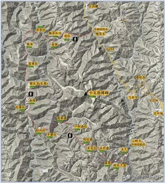 神山十大徒步路线图,川西小环线自驾攻略青绕神山