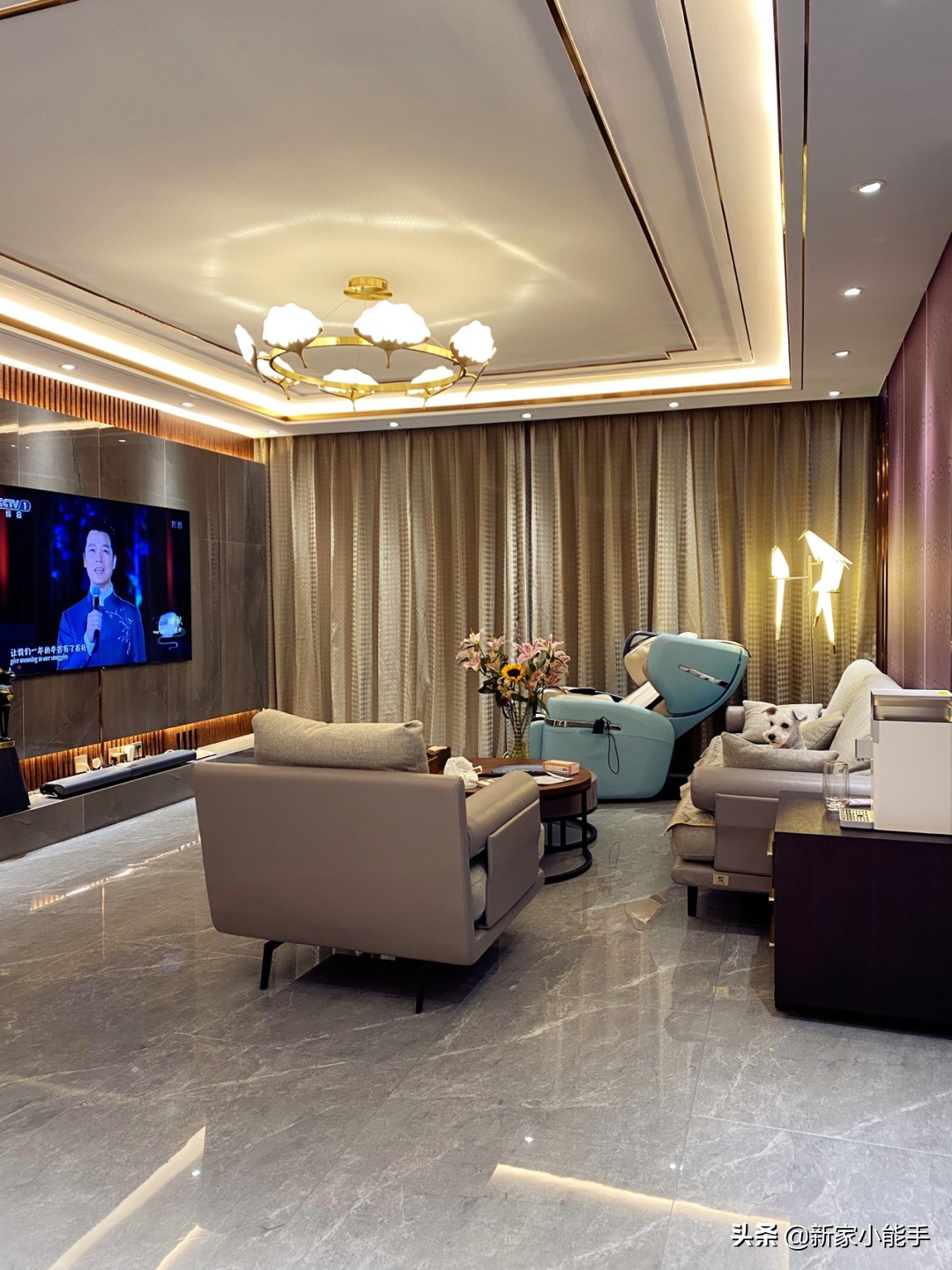 120平装修现代轻奢风视频,2022装修全屋效果图轻奢风格120平