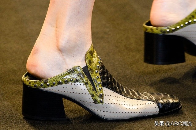 新款春夏秋凉鞋中跟穆勒鞋,春夏时尚气质穆勒鞋