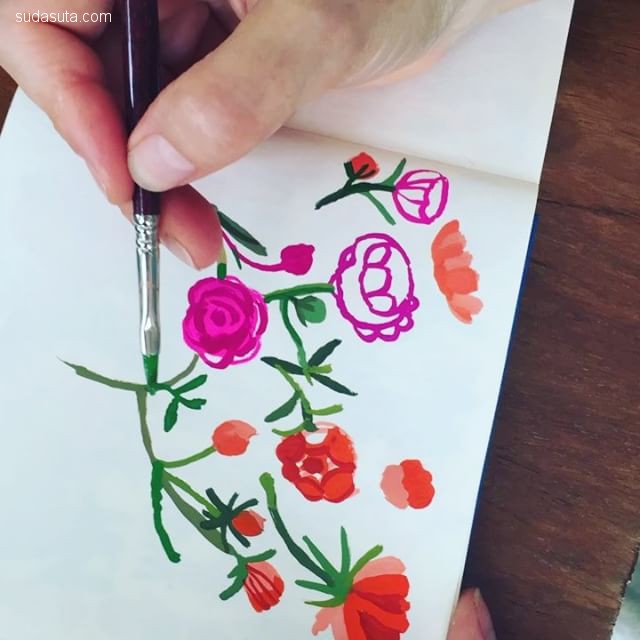 插画师carolyngavin绘画作品,carolyn插画