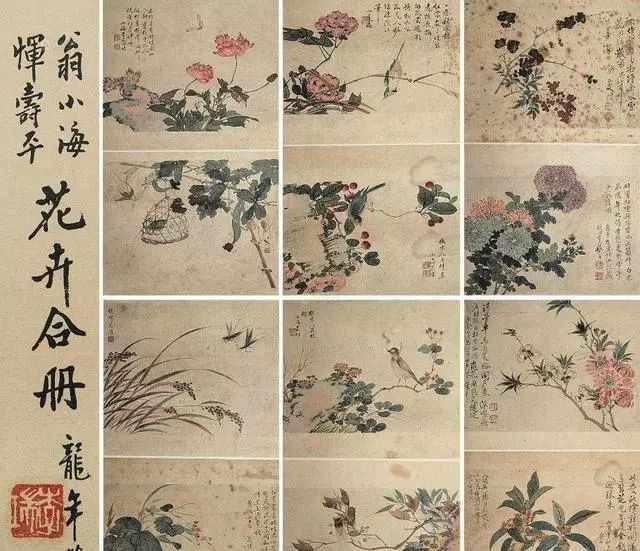 清代花鸟鱼虫画,清代国画名家花鸟鱼虫