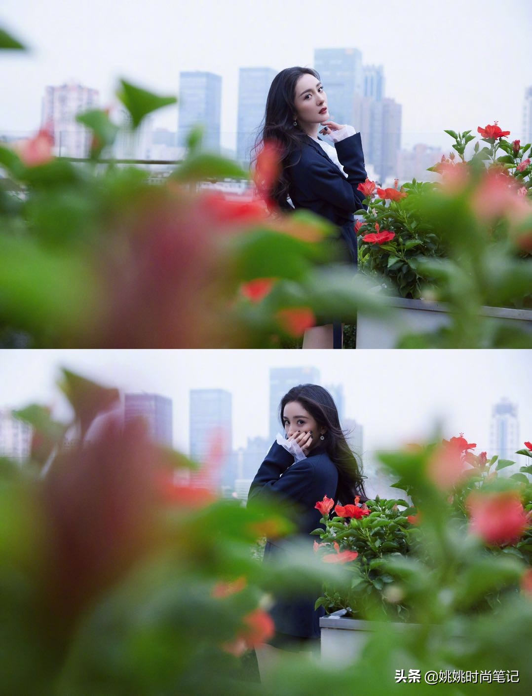 杨幂雅诗兰黛直播高定,杨幂雅诗兰黛活动造型