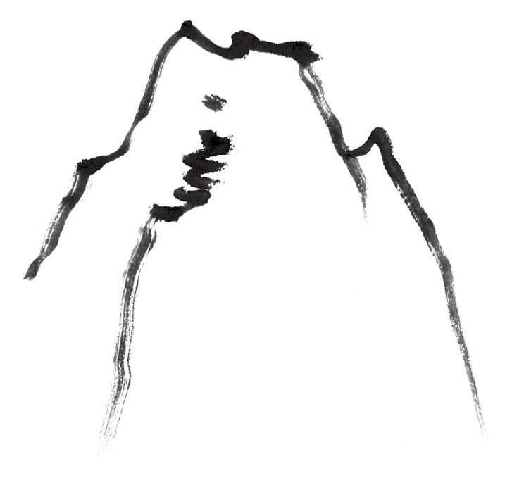 国画山的画法和步骤,国画基础入门教程39山石结构画法