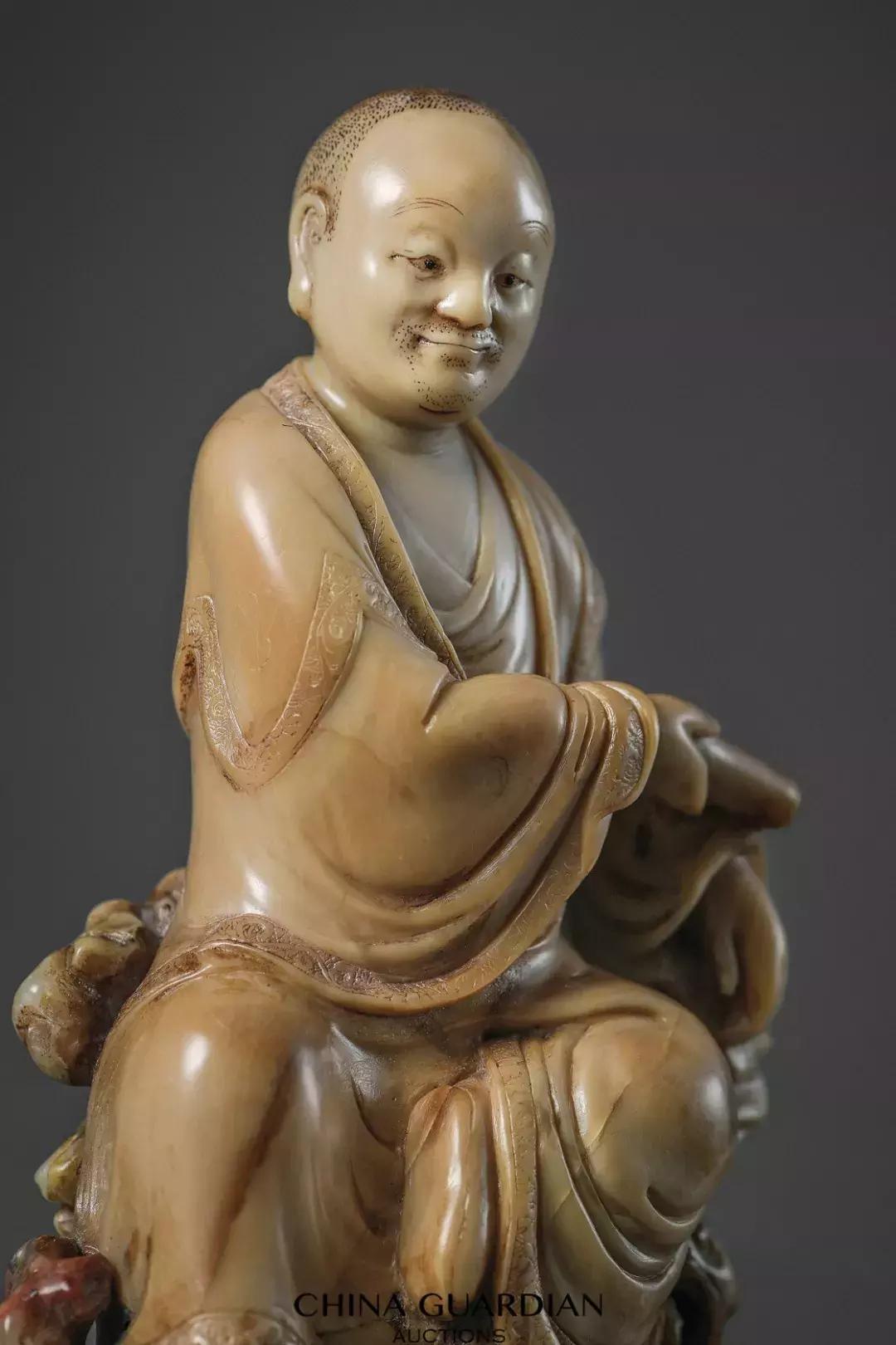 中国嘉德拍卖寿山石雕罗汉纪录,寿山石雕件收藏鉴赏