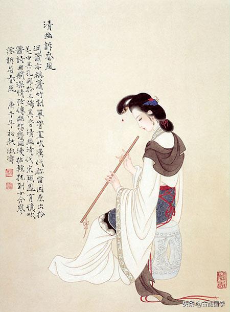 中国古典百美诗画（上）：一位佳丽一首古诗，可谓赏心悦目，收藏