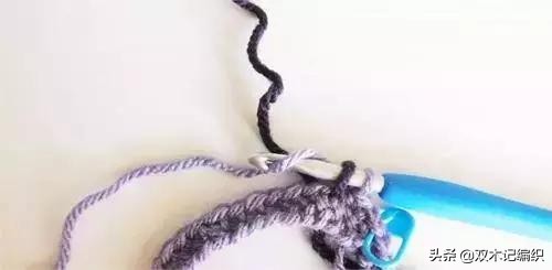 蝴蝶结的钩法教程全过程,金边蝴蝶结钩针详细教程图解