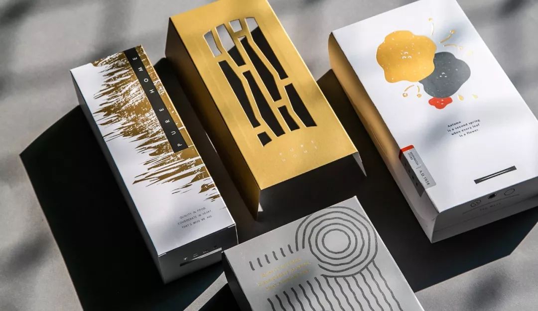 月饼礼盒港风包装设计图,白银月饼瓦楞纸礼盒包装设计