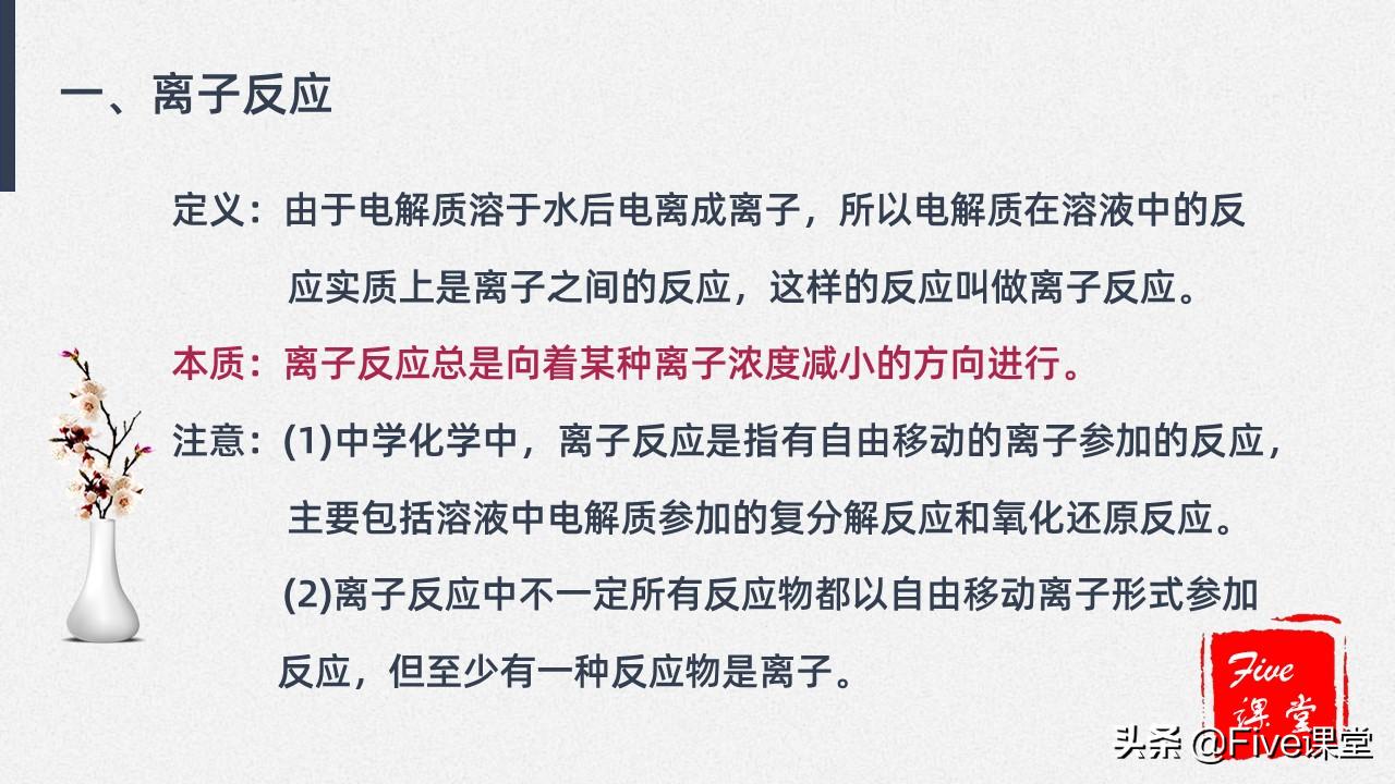 高中化学易错点之离子方程式,高中化学必记离子反应