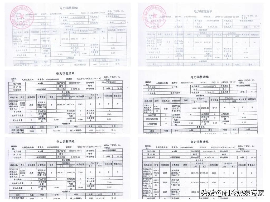 最低-25℃!内蒙某456㎡别墅配15P热泵,6个月仅15.74元/㎡