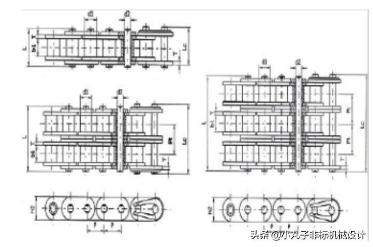 收割机链条规格型号表,链条规格型号怎么测量