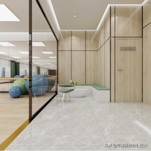 专业舞蹈培训机构装修效果图,两间舞蹈室设计