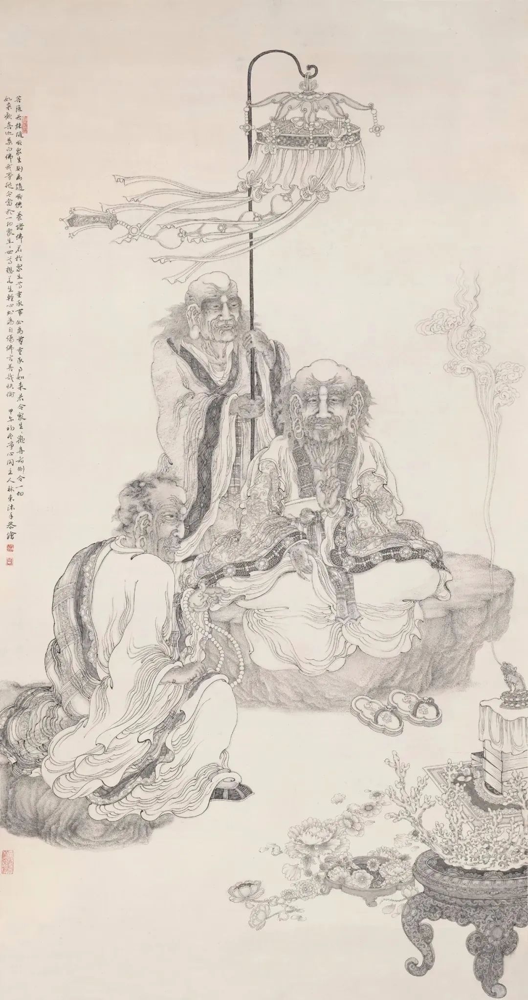 林东工笔画作品欣赏,林东工笔画